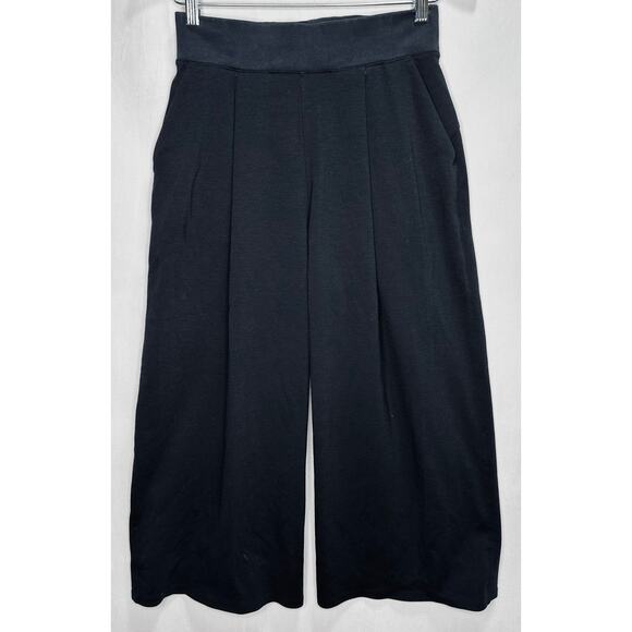 Lululemon Can You Feel The Pleat Wide Leg Crop 21" in Black Size 6 - Picture 3 of 9